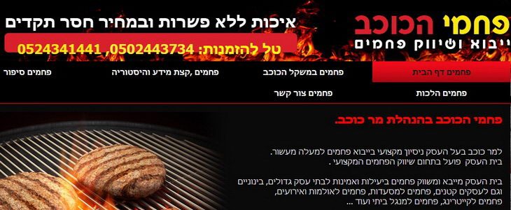 פחמי הכוכב - שיווק פחמים